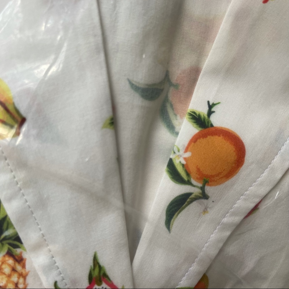 NWT WeWoreWhat RARE Bella white fruit dress small - Picture 4 of 8